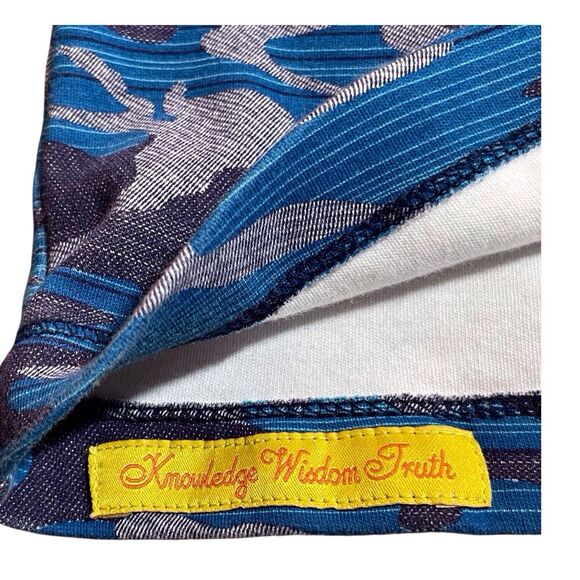 ROBERT GRAHAM Street Circuit Quarter Zip Pullover Size Medium Camo Blue - Picture 7 of 16